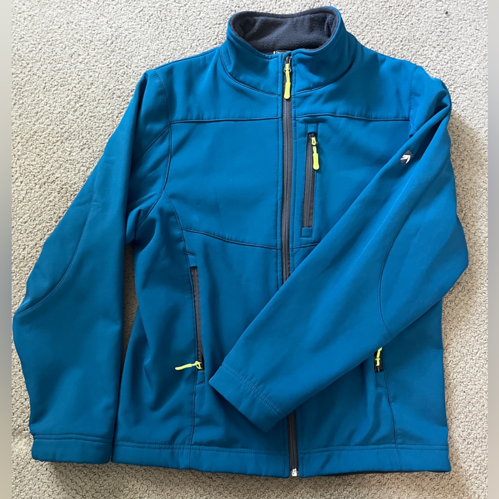 Outfitter Trading Co. Blue Jacket with Yellow Accents